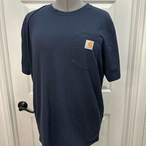 Carhartt Blue Short Sleeve Tee Heavyweight Cotton